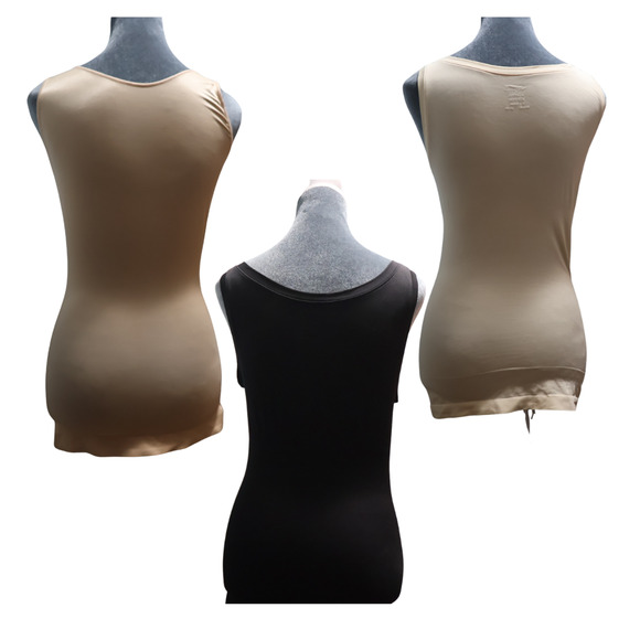 Shapewares Nude & Black Sz L Yummie by Heather Thomson & SPANX Bodycon Pack of 3 - Picture 2 of 12
